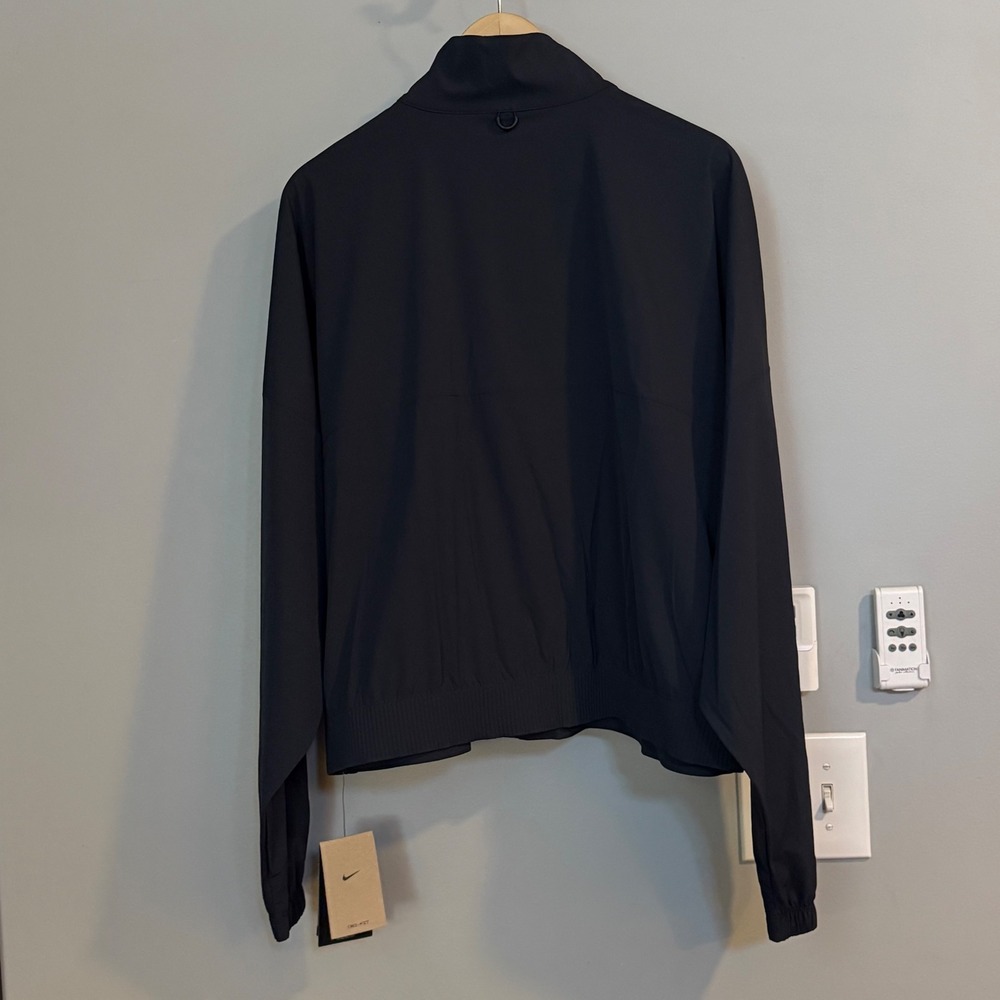 Nike Dri Fit Womens L Black 24/7 Perfect Stretch Oversized Fit Jacket - Picture 2 of 8